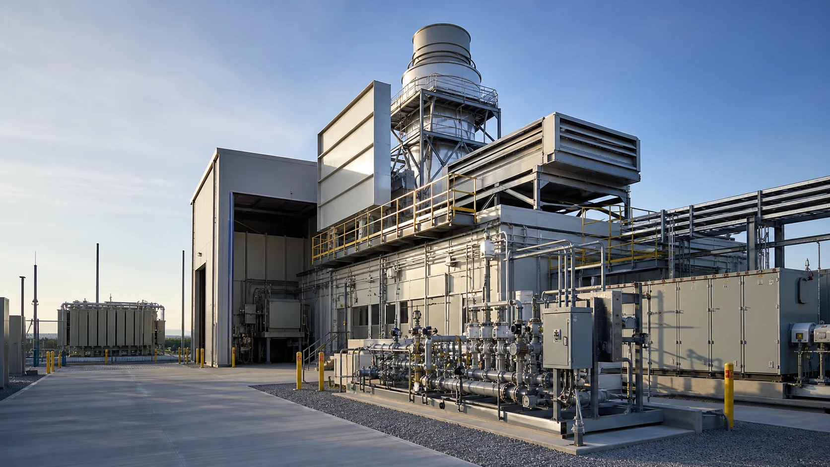 Modular utility-scale turbine generation installation